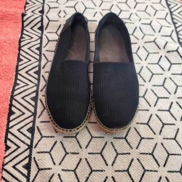 COLE HAAN BLACK ESPADRILLE SLIP ONS, SZ 8.5 - Picture 2 of 12